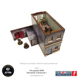 Pre-Painted WW2 Normandy Townhouse 1 - 28mm - Micro Art Studio - H00125