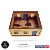Pre-Painted WW2 Normandy Townhouse 3 - 28mm - Micro Art Studio - H00127