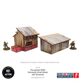 Pre-Painted WW2 Normandy Small Sheds WD.cote - 28mm - Micro Art Studio - H00129