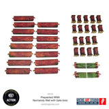 Pre-Painted WW2 Normandy Walls With Gate (Low) - 28mm - Micro Art Studio - H00133