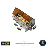 Pre-Painted WWII Normandy Cowshed - 28mm - Micro Art Studio - H00159