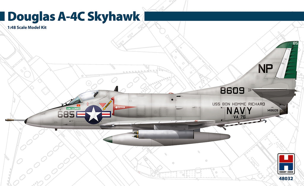 Douglas A-4C Skyhawk - 1:48 - Hobby 2000 - H2K48032 - CP@
