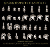 Greek Hoplite Heads x 32 - 28mm - VXS002 - Victrix