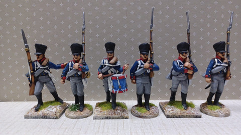 Hat 9317 Prussian infantry marching set1_painted