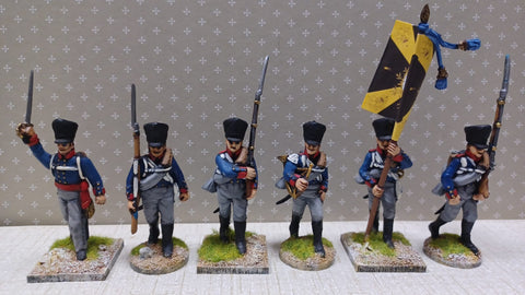 Hat 9317 Prussian infantry marching set2_painted