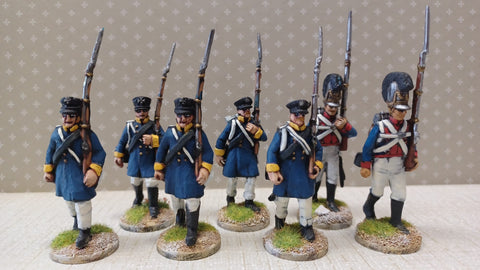 Hat 9317 Prussian infantry marching set1_painted