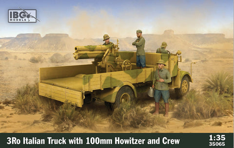 3Ro Italian Truck with 100mm Howitzer and Crew Figures - IBG - IBG35065 - 1:35