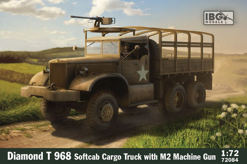 Diamond T 968 soft cab cargo truck with M2 MG - IBG - IBG72084 - 1:72