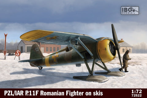 PZL/IAR P.11F Romanian fighter on ski's - IBG - IBG72522 - 1:72