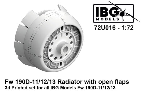 Focke-Wulf Fw-190D-11/Fw-190D-12/Fw-190D-13 Radiator flaps - IBG - IBG72U016 - 1:72