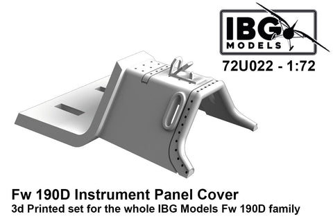 Focke-Wulf Fw-190D Instrument Panel Cover - IBG - 72U022 - 1:72