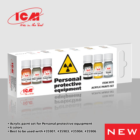 Personal protective equipment Acrylic paint set - ICM - 3035