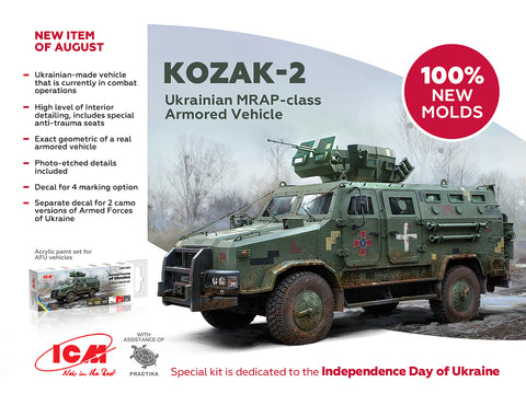 'Kozak-2', Ukrainian MRAP-class Armored Vehicle - ICM - ICM35014 - 1:35