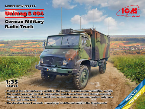 Unimog S 404  German Military Radio Truck - ICM - 35137 - 1:35