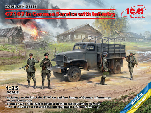 G7107 in German Service with infantry - ICM - ICM35588 - 1:35