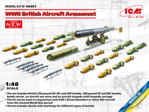WWII British Aircraft Armament - ICM - ICM48407 - 1:48