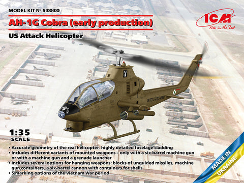 Bell AH-1G Cobra US Attack Helicopter - ICM - ICM53030 - 1:35