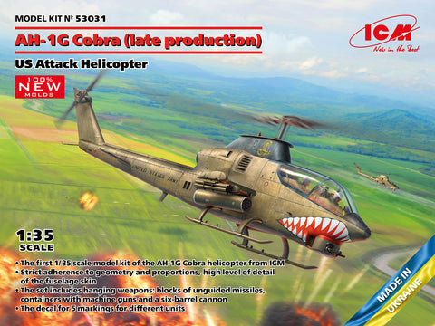 Bell AH-1G Cobra (late production) - US Attack Helicopter - ICM - ICM53031 - 1:35