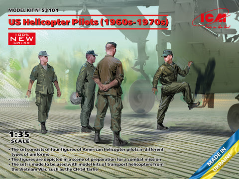 US Helicopter Pilots (1960s-1970s) (100% new molds) - ICM - ICM53101 - 1:35