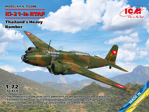 Ki-21-Ia RTAF - Thailand's Heavy Bomber - ICM - 72206 - 1:72 - Mitsubishi