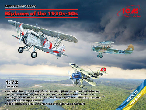 Biplanes of the 1930s and 1940s - ICM - ICM72210 - 1:72