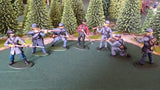ACW SET 1 AMERICAN CIVIL WAR CONFEDERATE INFANTRY 54MM 1/32 - CP@