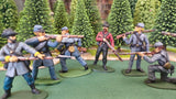 ACW SET 1 AMERICAN CIVIL WAR CONFEDERATE INFANTRY 54MM 1/32 - CP@