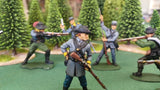 ACW SET 2 AMERICAN CIVIL WAR CONFEDERATE INFANTRY 54MM 1/32 - CP@