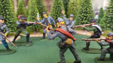 ACW SET 2 AMERICAN CIVIL WAR CONFEDERATE INFANTRY 54MM 1/32 - CP@
