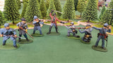 ACW SET 4 AMERICAN CIVIL WAR CONFEDERATE INFANTRY 54MM 1/32 - CP@