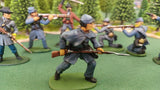 ACW SET 4 AMERICAN CIVIL WAR CONFEDERATE INFANTRY 54MM 1/32 - CP@