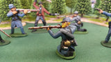 ACW SET 4 AMERICAN CIVIL WAR CONFEDERATE INFANTRY 54MM 1/32 - CP@