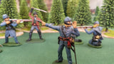 ACW SET 4 AMERICAN CIVIL WAR CONFEDERATE INFANTRY 54MM 1/32 - CP@