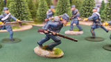 ACW SET 5 AMERICAN CIVIL WAR CONFEDERATE INFANTRY 54MM 1/32 - CP@