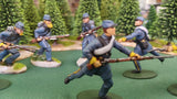 ACW SET 5 AMERICAN CIVIL WAR CONFEDERATE INFANTRY 54MM 1/32 - CP@