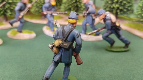ACW SET 6 AMERICAN CIVIL WAR CONFEDERATE INFANTRY 54MM 1/32 - CP@