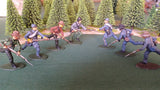ACW SET 7 AMERICAN CIVIL WAR CONFEDERATE INFANTRY 54MM 1/32