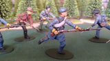 ACW SET 7 AMERICAN CIVIL WAR CONFEDERATE INFANTRY 54MM 1/32