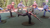 ACW SET 7 AMERICAN CIVIL WAR CONFEDERATE INFANTRY 54MM 1/32