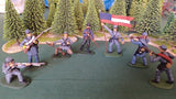 ACW SET 8 AMERICAN CIVIL WAR CONFEDERATE INFANTRY 54MM 1/32 - CP@