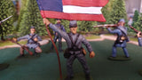 ACW SET 8 AMERICAN CIVIL WAR CONFEDERATE INFANTRY 54MM 1/32 - CP@