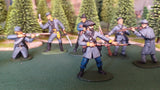 ACW SET 9 AMERICAN CIVIL WAR CONFEDERATE INFANTRY 54MM 1/32 - CP@
