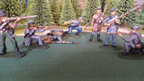 ACW SET 10 AMERICAN CIVIL WAR CONFEDERATE INFANTRY 54MM 1/32 - CP@