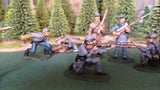 ACW SET 10 AMERICAN CIVIL WAR CONFEDERATE INFANTRY 54MM 1/32 - CP@