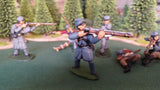 ACW SET 11 AMERICAN CIVIL WAR CONFEDERATE INFANTRY 54MM 1/32 - CP@