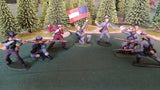 ACW SET 12 AMERICAN CIVIL WAR CONFEDERATE INFANTRY 54MM 1/32 - CP@