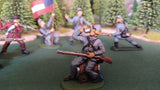 ACW SET 12 AMERICAN CIVIL WAR CONFEDERATE INFANTRY 54MM 1/32 - CP@