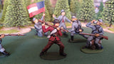 ACW SET 12 AMERICAN CIVIL WAR CONFEDERATE INFANTRY 54MM 1/32 - CP@