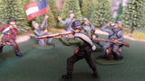 ACW SET 12 AMERICAN CIVIL WAR CONFEDERATE INFANTRY 54MM 1/32 - CP@