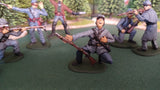 ACW SET 13 AMERICAN CIVIL WAR CONFEDERATE INFANTRY 54MM 1/32 - CP@